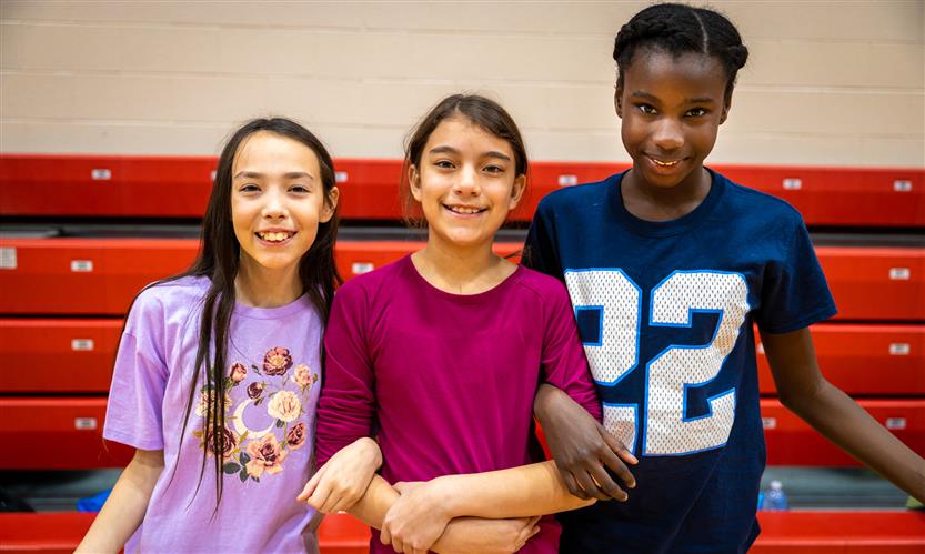 Students jump rope